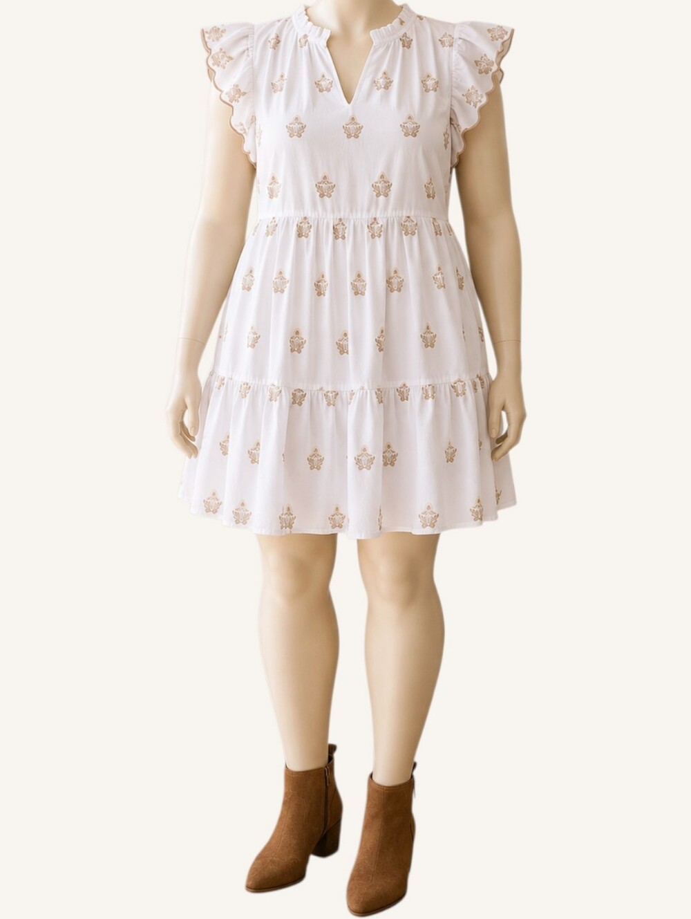 Torrid Belle Isle Embroidered Cotton Tiered Dress 2X NWT Coastal Boho
